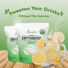 Load image into Gallery viewer, Durelife USDA organic erythritol sweetener, non gmo verified, Keto certified, No After Taste, Kosher, Zero Calorie Plant-Based Sugar Alternative