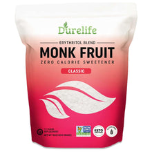 Load image into Gallery viewer, Durelife Monk Fruit Sweetener, 1:1 Sugar Replacement, Keto Diet Friendly, Zero Calorie Sugar Substitute, Packaging May Vary