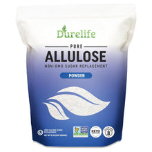 Load image into Gallery viewer, Durelife Allulose sweetener, 100% Pure No Erythritol powdered Sugar Substitute, NON-GMO Project Verified, Keto Certified, OU kosher, No Fillers, Zero Calories sugar alternative