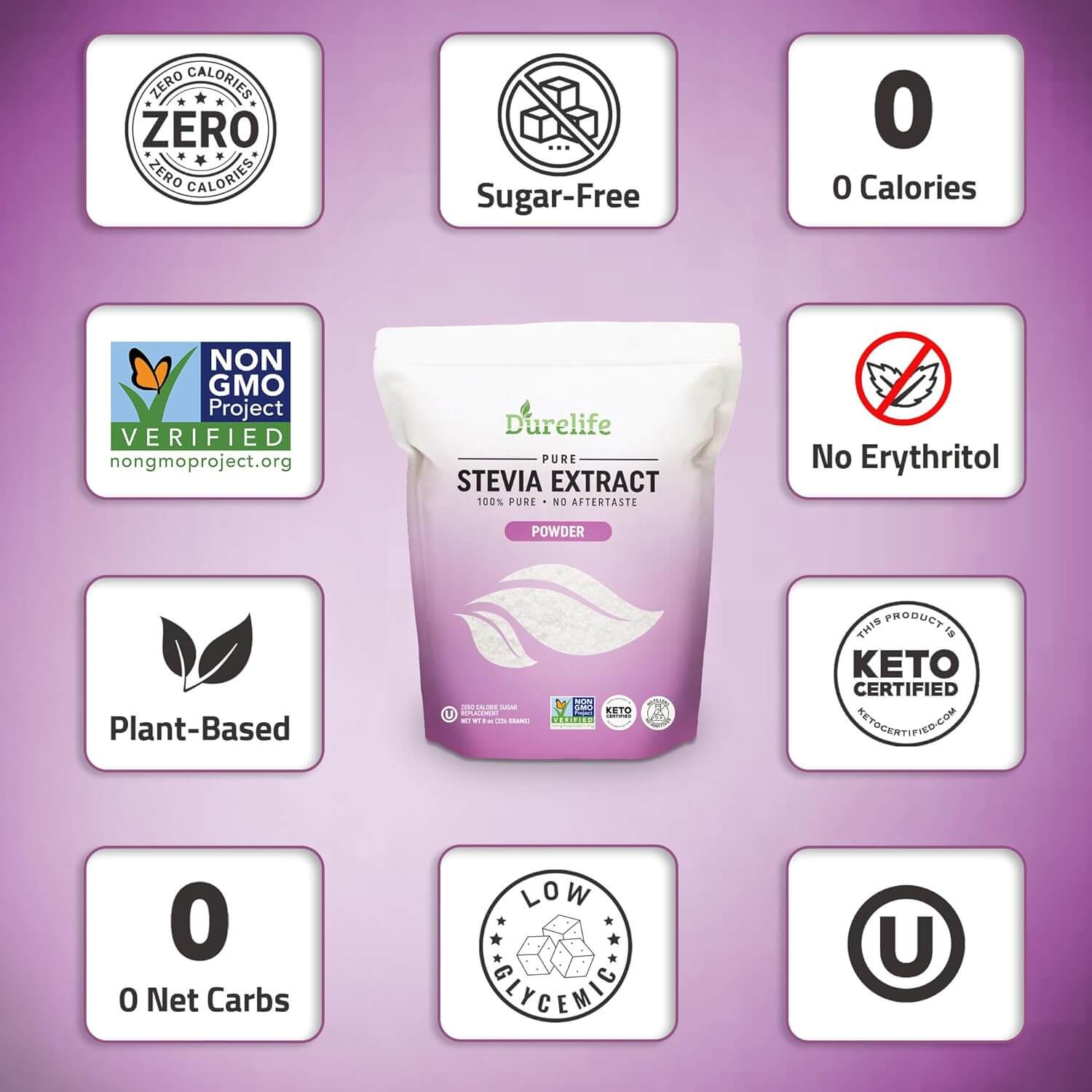 Durelife USDA Certified Organic Pure Stevia Extract