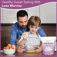 Load image into Gallery viewer, Durelife 100% Pure stevia extract sweetener | No Erythritol, NON-GMO Project Verified, No Fillers, Zero Calorie Sugar Substitute | No Aftertaste | Micro-Spoon Included | over 5000 servings