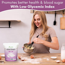 Load image into Gallery viewer, Durelife 100% Pure stevia extract sweetener | No Erythritol, NON-GMO Project Verified, No Fillers, Zero Calorie Sugar Substitute | No Aftertaste | Micro-Spoon Included | over 5000 servings