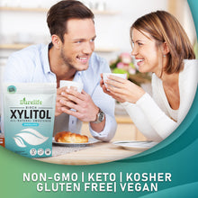 Load image into Gallery viewer, DureLife XYLITOL Sugar Substitute Made From 100% Pure Birch Xylitol NON GMO - Gluten Free - Kosher, Keto approve, Natural sugar alternative,