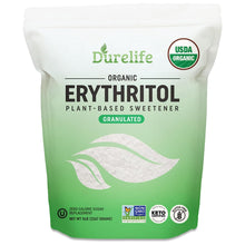 Load image into Gallery viewer, Durelife USDA organic erythritol sweetener, non gmo verified, Keto certified, No After Taste, Kosher, Zero Calorie Plant-Based Sugar Alternative
