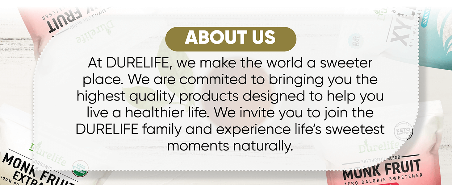 Durelife USDA Organic Certified Pure Monkfruit Extract Powder