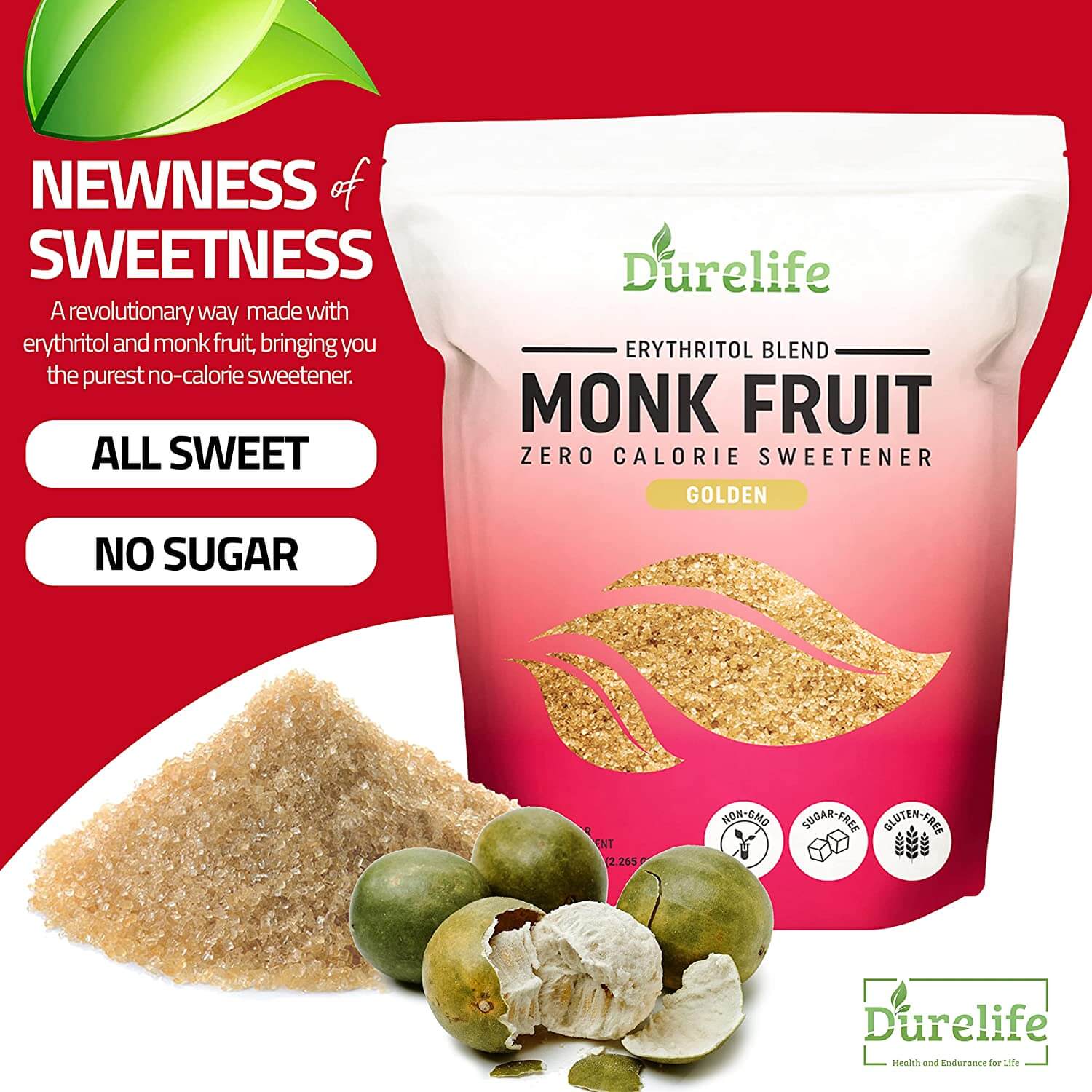 Durelife Monk Fruit Golden Sweetener